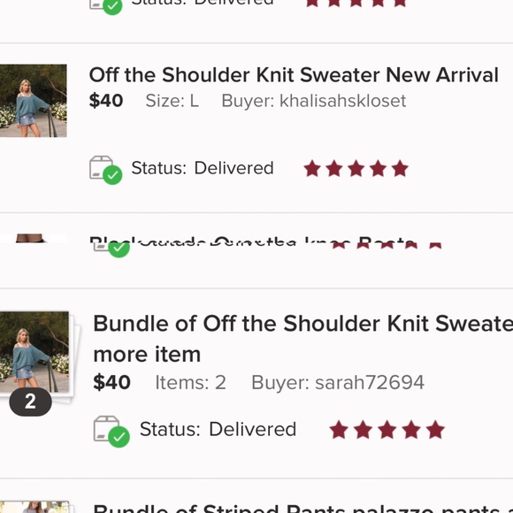 🤩SALE! POL Off the Shoulder Knit Sweater - Picture 4 of 4